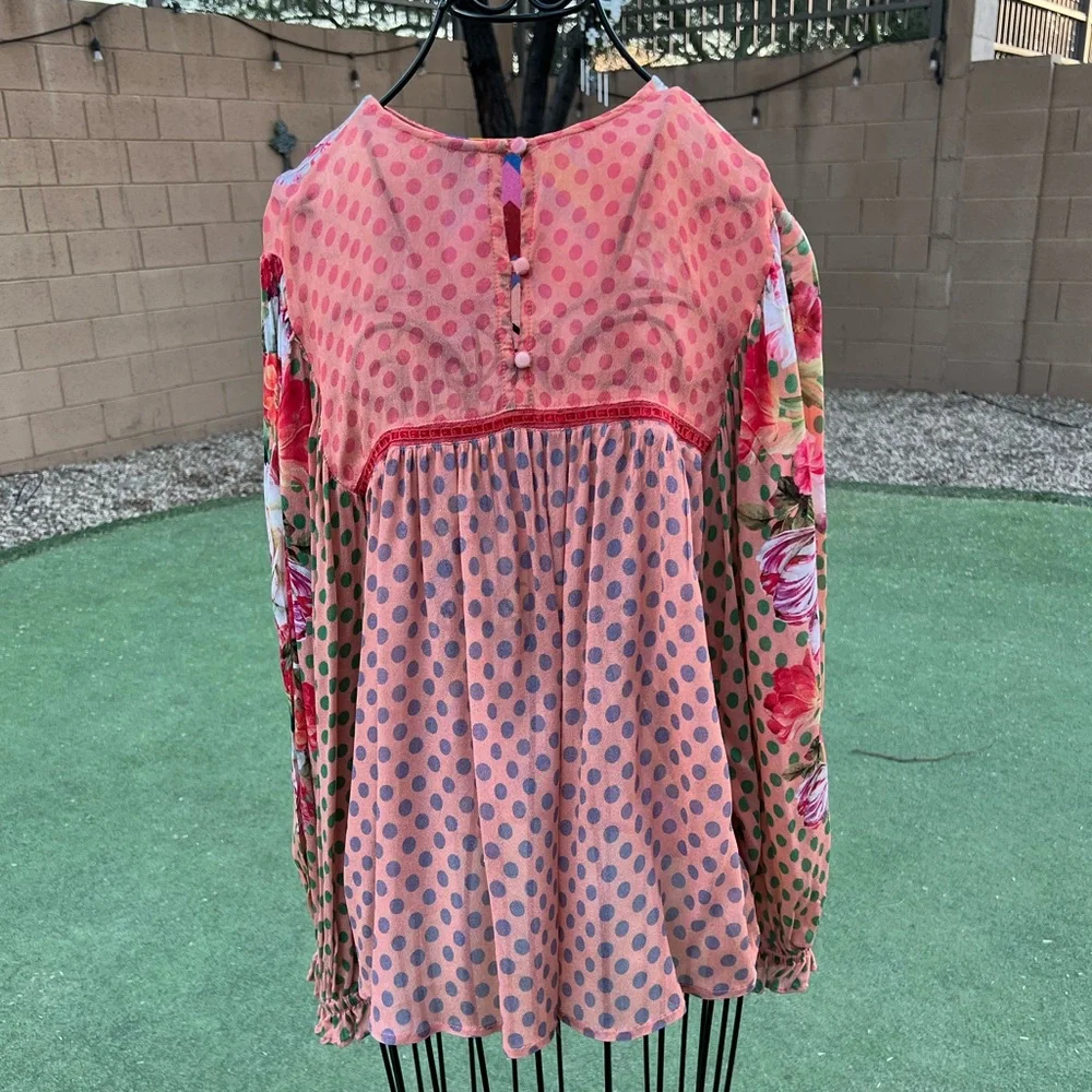 EUC Bl-nk London Anthropologie Miranda Peasant Blouse Sz Small *Sold Out* - Picture 5 of 7